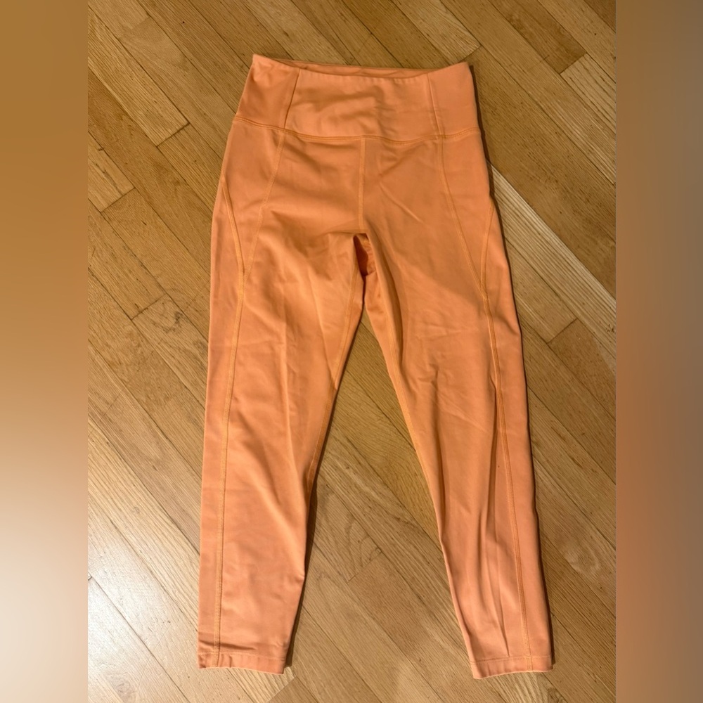 Girlfriend Collective Orange High-Waisted Leggings